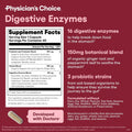 Physician's CHOICE Digestive Enzymes for Bloating & Digestion - Fast-Acting 16 Enzyme Formula with Organic Prebiotics & Probiotics for Gut & Digestive Health - Meal Time Discomfort Relief - 60 CT