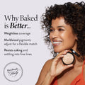 LAURA GELLER NEW YORK Baked Balance-n-Glow Illuminating Powder Foundation – Fair – Handmade in Italy – Pearl-Infused Satin Finish – Vitamin C Brightening – Buildable Sheer Coverage – For Mature Skin