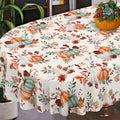Fall Thanksgiving Tablecloth Waterproof Pumpkin Table Cloths for Autumn Harvest Indoor Outdoor Dining Room Decor-60 * 84" Oval