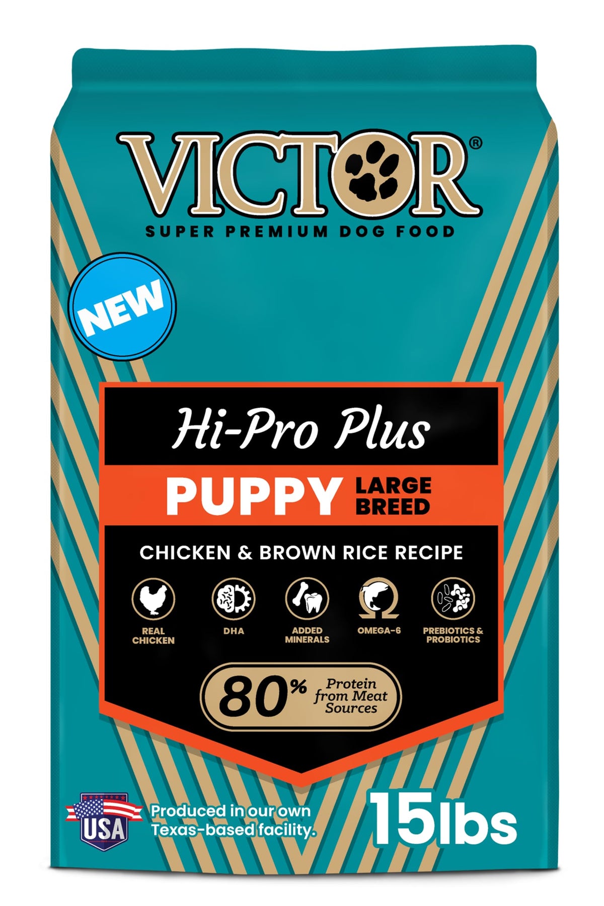 VICTOR Super Premium Dog Food – Hi-Pro Plus Dry Kibble – High Protein Dog Food with 30% Protein – Beef, Chicken, Pork, Fish Meals, Gluten Free - for High Energy and Active Dogs & Puppies, 40lbs