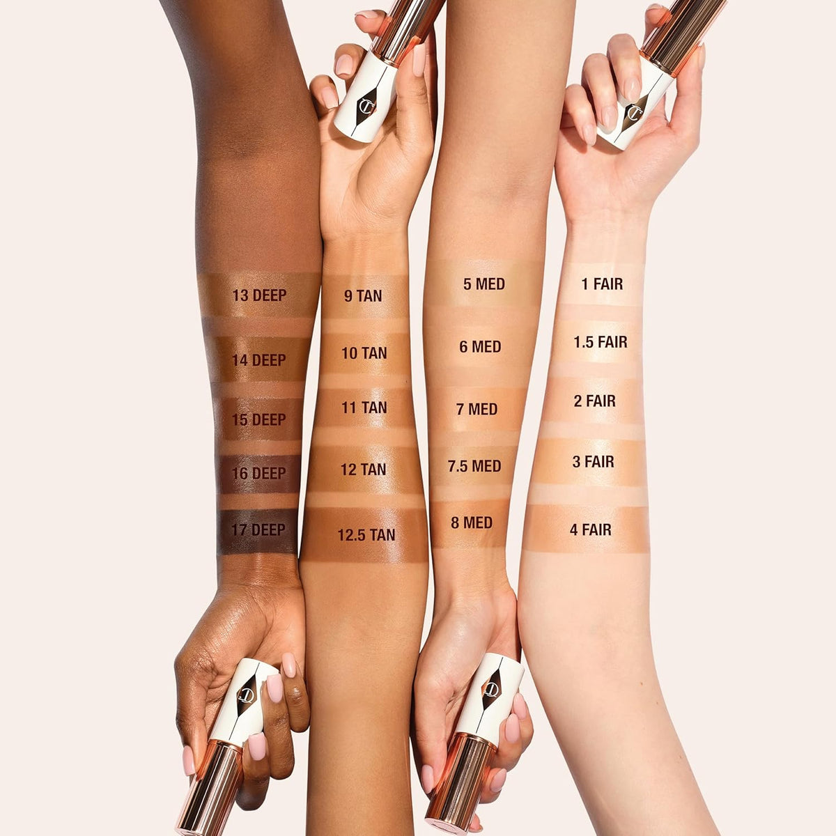 Charlotte Tilbury Unreal Skin Tint & Sheer Glow Hydrating Foundation Stick - Cream Foundation Makeup with Sheer-to-Light Coverage & a Buildable Formula - Blurring, Smoothing & Nourishing