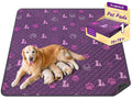 WanpeeGoo Washable Pee Pads for Dogs, Waterproof, 18 x 24 in, 4 Pack, Gray | Super Absorbent, Waterproof and Non-Slip; Washable, Reusable Dog Pads for Crates, Playpens, Floors, Furniture and Travel