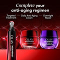 Olay Regenerist Under Eye Cream Roller, Eye Wrinkle Cream, Crows Feet & Bags Treatment, Anti-Wrinkle, Anti-Aging Serum, Fragrance-Free, Hexa-Repair Peptide & Bakuchiol, 0.7oz