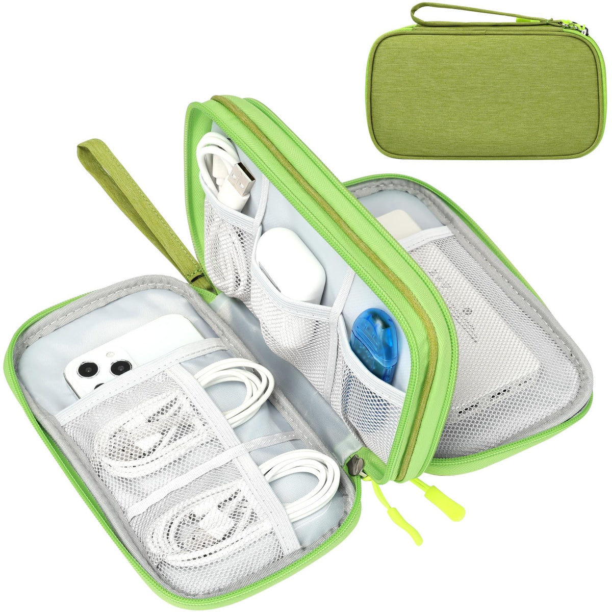 FYY Electronic Organizer, Travel Tech Pouch Bag, Cable Organizer Black