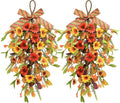 Fall Swag Wreaths for Front Door Decor, Fall Porch Decorations for Home