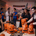 Choice Marts 100 Halloween Candy Bags Bulk 12x15 Treat Bags with Handles