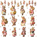 Yookeer 24 Pcs Angel Ornaments for Christmas Tree Wood Hanging Decorations