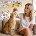 Lysine for Cats, 500ct Cat Immune Support Chews, L-Lysine Supplement for Cats with Colostrum, Omega-3, Soothes Sneezing, Runny Nose & Upper Respiratory Support, Crunchy & Creamy, Chicken Krill Flavor