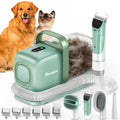 Buenkee Dog Grooming Vacuum Kit, 15000Pa Clipper, Shedding Brush, 2L, White