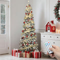 YITAHOME Prelit Green Pencil Christmas Tree 6 FT with Remote