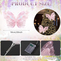 Yinkin 2 Pcs 20'' Christmas Large 3D LED Butterfly Decorations Pink