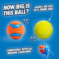 Chuckit! Ultra Ball Dog Toy - Medium Bouncy Fetch Balls For Dogs 20-60 lbs - Made from Durable Rubber - Floating Water Pet Toys - Size Medium - 2.5-inch Diameter - Pack of 4
