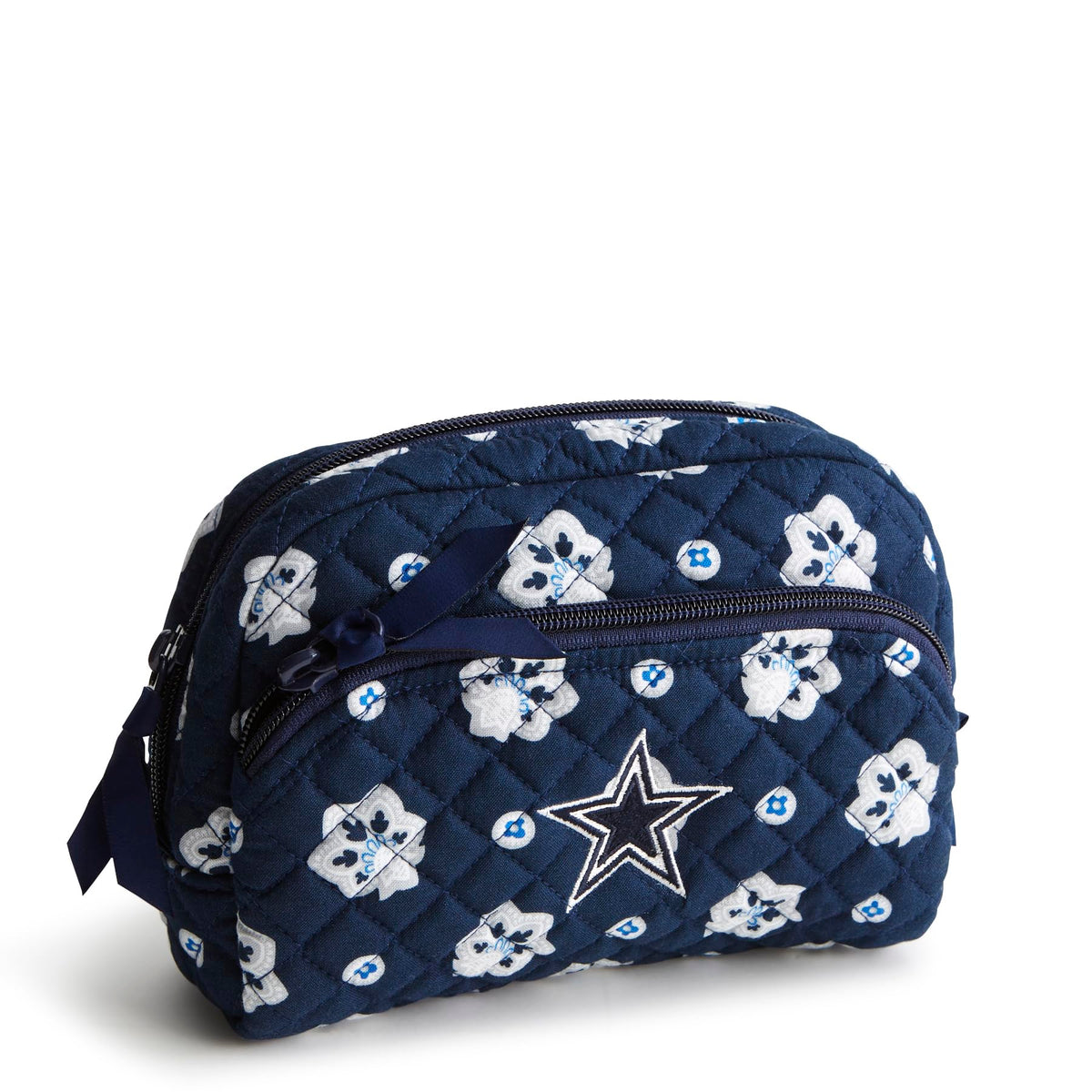 Vera Bradley Women's Cotton Nfl Medium Cosmetic Makeup Organizer Bag (Multiple Teams Available)