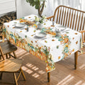 Horaldaily Fall Tablecloth 60 x 84 Inch Rectangular Thanksgiving Leaves