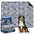 WanpeeGoo Washable Pee Pads for Dogs, Waterproof, 18 x 24 in, 4 Pack, Gray | Super Absorbent, Waterproof and Non-Slip; Washable, Reusable Dog Pads for Crates, Playpens, Floors, Furniture and Travel