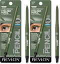 Revlon ColorStay Pencil Waterproof Eyeliner, Smudge-Proof, Eye Makeup with Built-In Sharpener, Long-Lasting, Matte Finish, 202 Black Brown, 0.01 oz