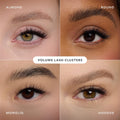 Velour-Xtensions™ Lash Clusters, 18 Individual Cluster Eyelash Extensions, Lightweight & Fluffy Lash Extensions, Soft & Comfortable Eyelash Clusters, Natural Lashes All Eye Shapes (Volume)