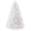 Yaheetech 6ft Pre-lit Christmas Tree with 300 Warm White Lights, White