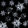 Dilunave 40 Pcs Glacier Christmas Snowflake Ornaments for Xmas Tree