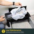 Pet Zone Smart Scoop Semi Automatic Self Cleaning Cat Litter Box, 6 Bags | Includes carbon filter for odor control, reduces daily hands on maintenance, suits up to two felines six to sixteen pounds