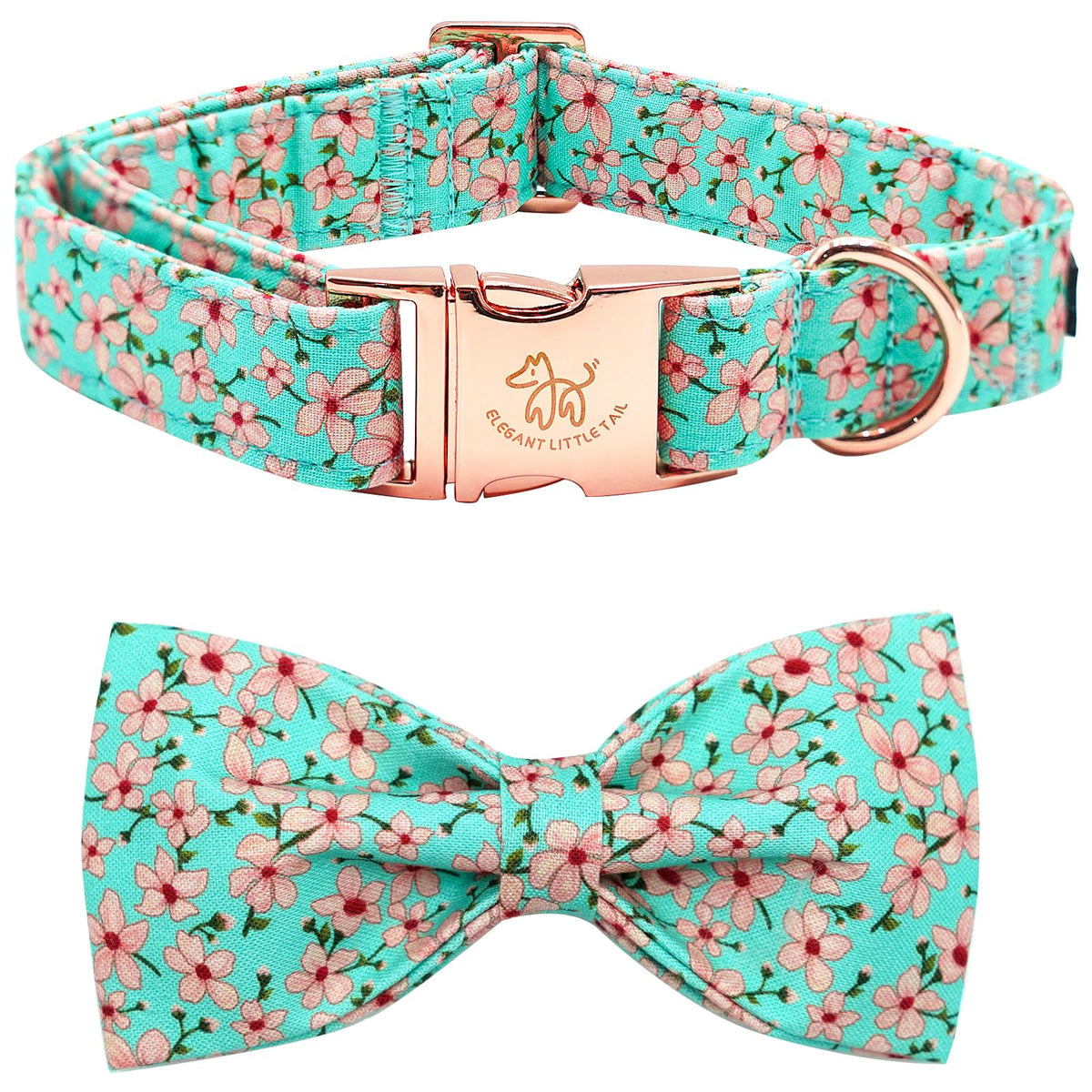 Fall Dog Collar with Bow, Black and Orange Print Fall Pet Collars Small