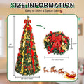 Alupssuc 6FT Pop Up Christmas Tree, Full Shape, Remote, Dual Color Lights