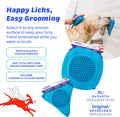 Aquapaw Silicone Dog Lick Mat - Suction Cup Slow Feeder Pad - Calming Bath Time Aid & Dog Grooming - Stress Relief & Pet Enrichment - Pack of 2 - XL & Small, Blue