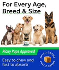 BARK&SPARK Advanced Calming Chews for Dogs - Hemp Chew + Melatonin - Anxiety Relief - Sleep Aid - Relaxing Treats - Stress Relief During Fireworks, Storms, Thunder, Barking