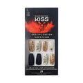 KISS Special Design Halloween Fake Nails, Glow-In-The-Dark, Style ‘Trick or Treat’, with Pink Gel Nail Glue, Mini Nail File, Manicure Stick, & 28 False Nails