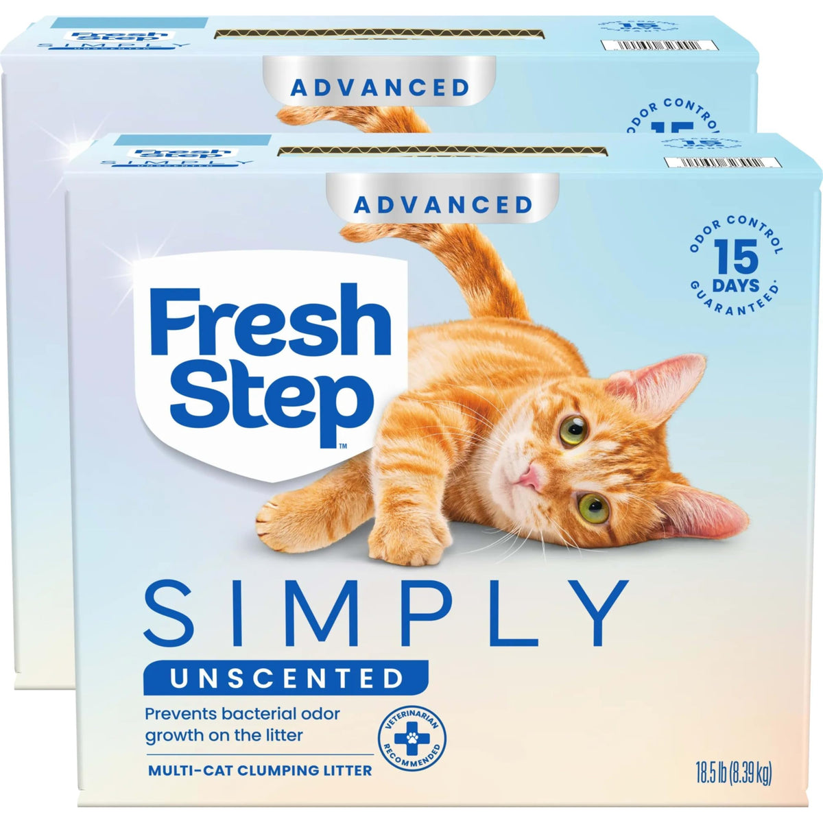 Fresh Step Clumping Cat Litter, Multi-Cat Odor Control, 14 lbs (Pack of 2)