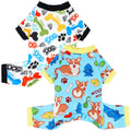 2PCS/Pack Christmas Dog Pajamas XXXL for Large Dogs Pjs Pet Jammies Boy Girl Male Female Red Green Onesies Snowman Christmas Tree Xmas Stocking Breathable Stretchy XXXL