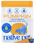 Native Pet Pumpkin for Dogs - Organic Dog Food Topper Powder - Promotes Firm Stools, Supports Digestive, Bowel Health & Nutrient Absorption - USDA Organic, Rich in Fiber with Real Pumpkin - 30 Scoops