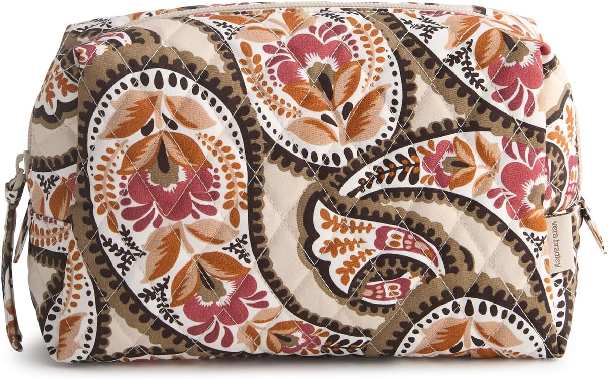 Vera Bradley Women's Cotton Nfl Medium Cosmetic Makeup Organizer Bag (Multiple Teams Available)