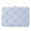 Puffy Laptop Sleeve 13 Inch Cute Quilted Laptop Protective Case Padded Floral Computer Sleeve for MacBook (A-Blue, 13 Inch)