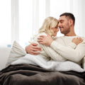 Bedsure GentleSoft Sherpa Fleece Blanket Queen Size for Bed, Non-Heated, Thick and Warm Throw for Women and Men, Soft Fuzzy Plush Queen Blanket for Winter, Brown, 90x90 Inches