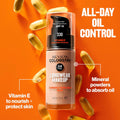 Revlon Liquid Foundation, ColorStay Face Makeup for Combination & Oily Skin, SPF 15, Medium-Full Coverage with Matte Finish, 360 Golden Caramel, 1 Fl Oz