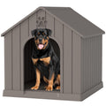 Bifanuo Dog House Outdoor Indoor for Small Dogs - Plastic Pet Shelter, Easy-Assemble & Weather-Resistant for Living Room, Balcony (Blue, 18" L x 22.4" W x 22.2" H)