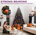 YITAHOME Prelit Black Halloween Christmas Tree 6ft with Remote