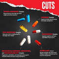 Animal Cuts All-in-1 Thermogenic Fat Burner - 25-Ingredient Cutting Stack with Removable Stim Pill, for Men & Women Athletes - Boosts Metabolism, Curbs Appetite, Sharpens Focus, 42 Pill Packs