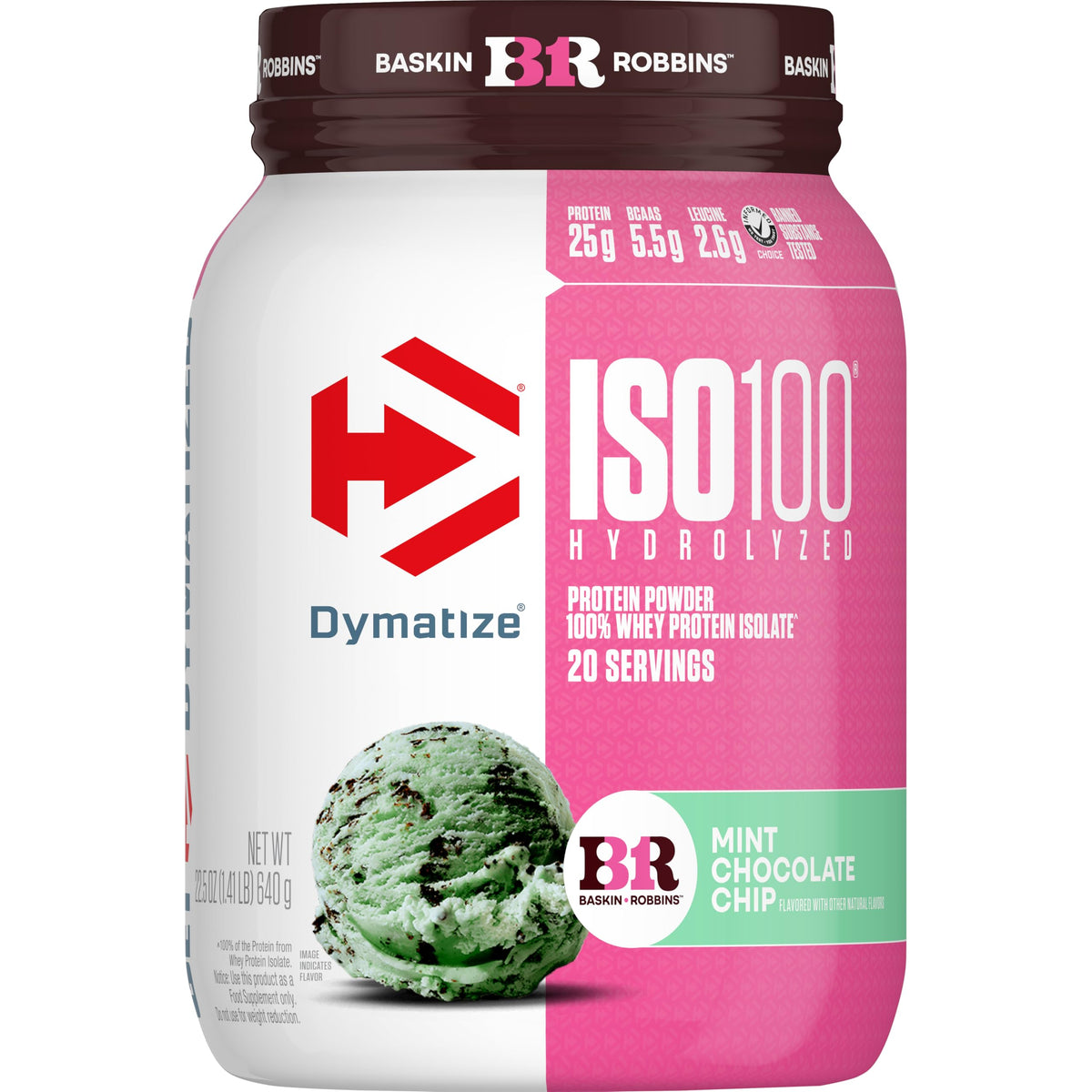 Dymatize ISO 100 Whey Protein Powder with 25g of Hydrolyzed 100% Whey Isolate, Vanilla 5 Pound, Package may vary