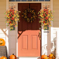 Fall Swag Wreaths for Front Door Decor, Fall Porch Decorations for Home