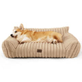 Bedsure ComfyFleece™ Shown on TV Fluffy Cute Dog Couch for Pets,30in Cream | Small & Medium Dog Bed Washable Cover,Supportive Couch Bed for Small Dogs,Pet Sofa Seen on Good Day New York,Up to 20 Lbs