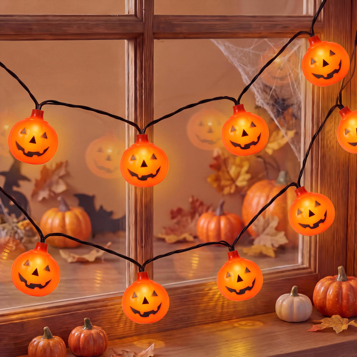 8.5 FT Fall String Lights with 10 LED 3D Acorn Plug in Autumn Décor Lights