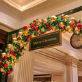 Diahom Christmas Ball 24ct 1.57 Inches Gold Mini Xmas Hanging Ornaments