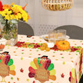 3 Pack Thanksgiving Tablecloths, 108" x 54" Disposable Turkey Table Cloth