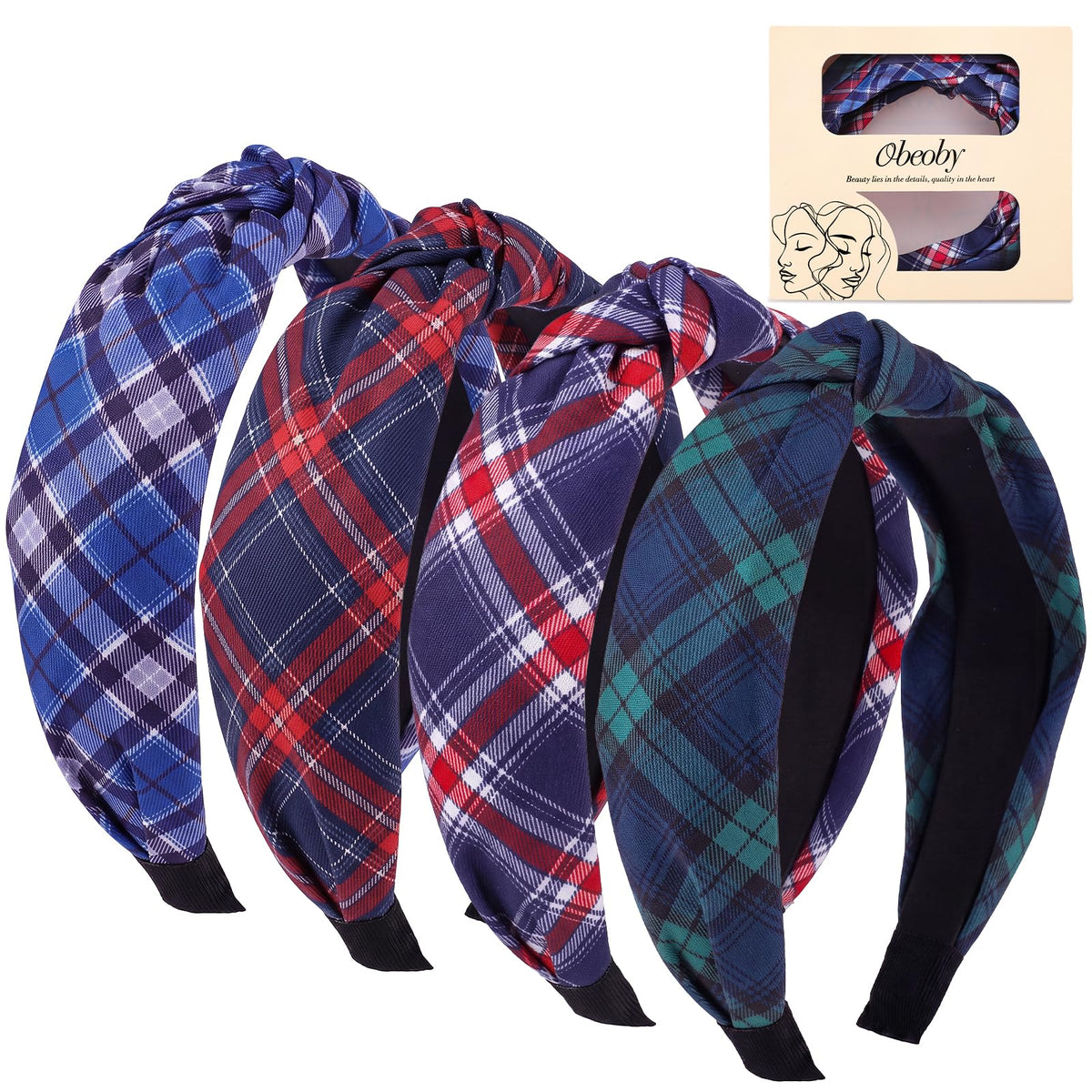 obeoby 8 Pack Halloween Headbands, Halloween Hair Accessories Gifts