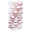 Sea Team 30-Pack Clear Christmas Ball Ornaments with Fillers, Champagne