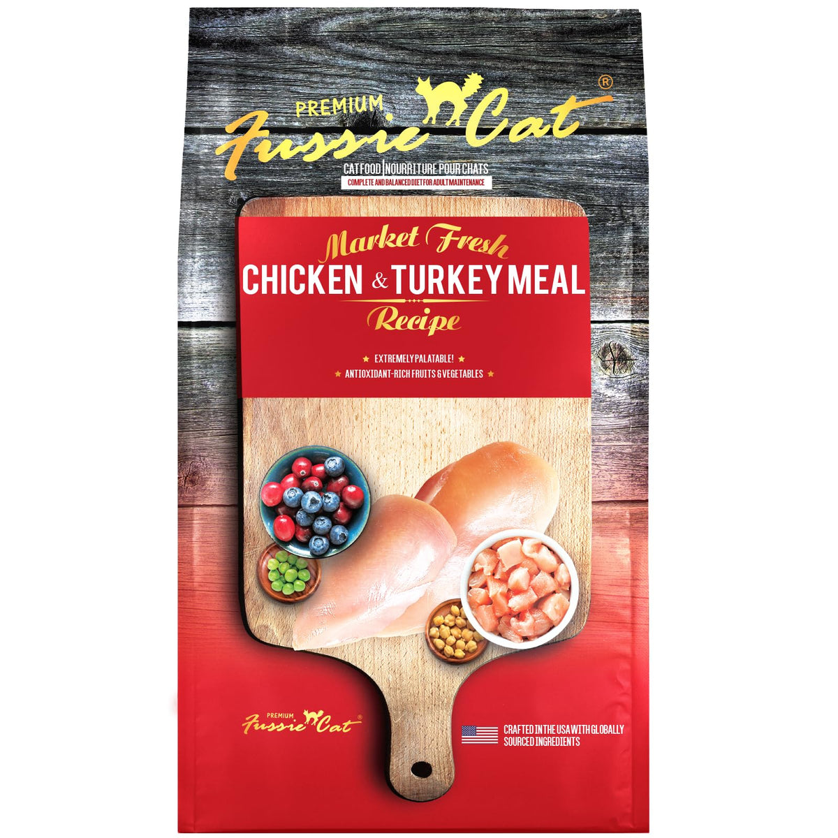 Fussie Cat Market Fresh Salmon Recipe, Dry Cat Food, 3.5lb Bag