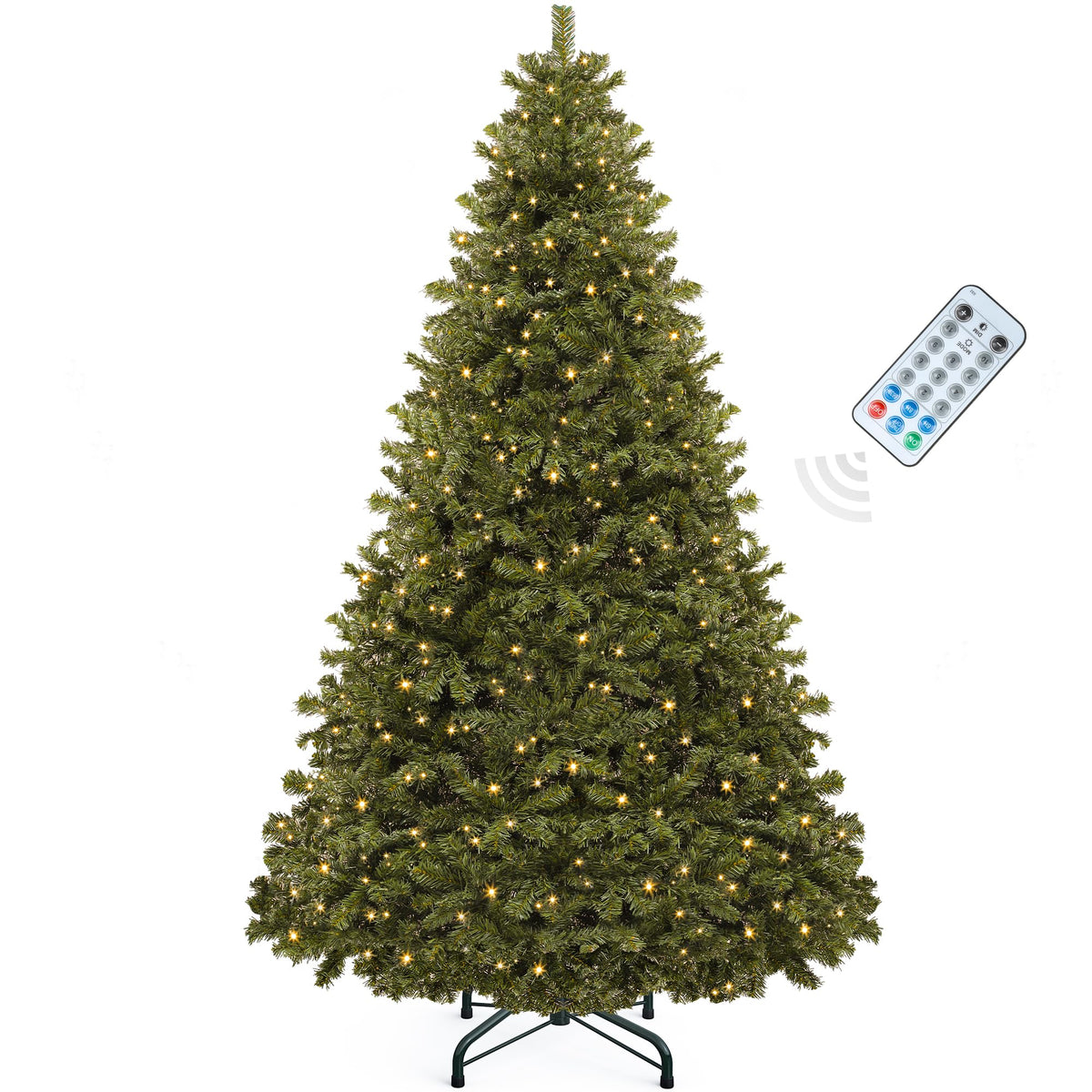 YITAHOME Prelit Black Halloween Christmas Tree 6ft with Remote