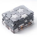 1 Pack 3 Blankets Super Soft Fluffy Premium Fleece Pet Blanket Flannel Paw Printed Throw for Dog Puppy Cat (Small 23x16'', Brown, Pink, White)